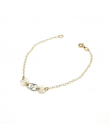 Βραχιόλι σε χρυσό 14 καράτια με φίλντισι