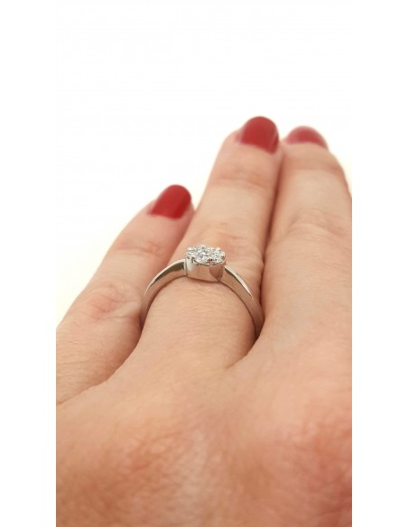 Δαχτυλίδι Μονόπετρο Μπριγιάντ Κ18