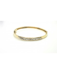 Βραχιόλι Χειροπέδα σε χρυσό Κ14 με ζιργκόν