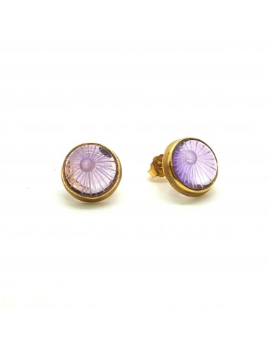 Σκουλαρίκια Χειροποίητα με Αμέθυστο