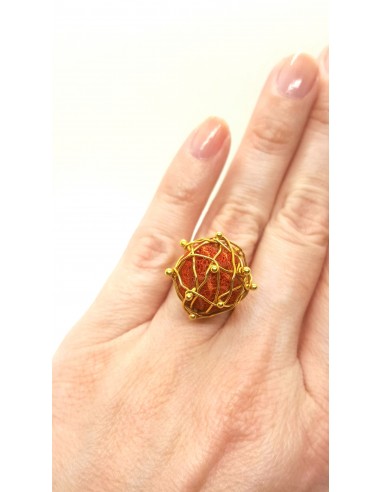 Δαχτυλίδι σε χρυσό 18 καρατίων με Κοράλλι