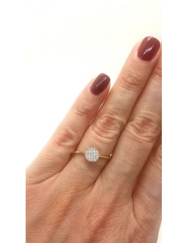 Δαχτυλίδι κύκλος σε χρυσό Κ14 με πέτρες ζιργκόν