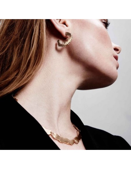 Κολιέ από ορείχλακο με κίτρινο επιχρύσωμα Κ14 Dansk Copenhagen