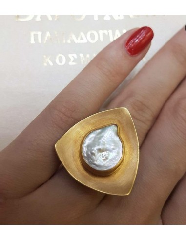 Δαχτυλίδι Χειροποίητο 18 Καράτια με Φίλντισι