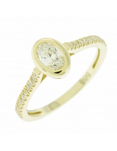 Δαχτυλίδι σε χρυσό 14 καρατίων με ζιργκόν πέτρες