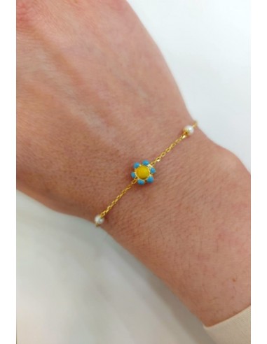 Βραχιόλι λουλούδι 9 καράτια