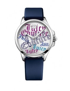 JUICY COUTURE Jetsetter Blue Rubber Strap