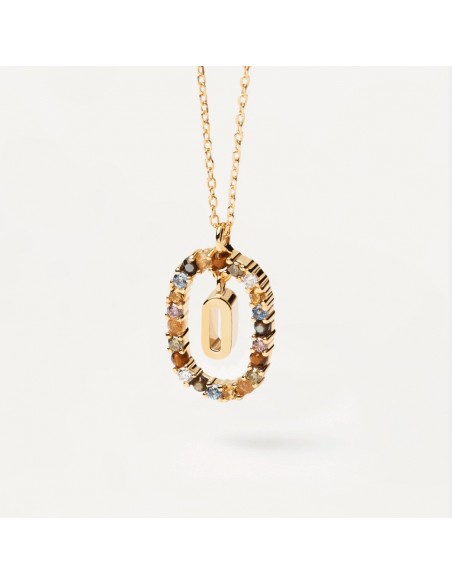 Κολιέ μονόγραμμα O  ασήμι 925 PDpaola