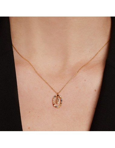Κολιέ μονόγραμμα O  ασήμι 925 PDpaola