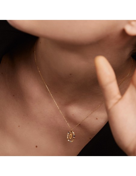 Κολιέ μονόγραμμα O  ασήμι 925 PDpaola