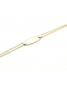 Παιδική ταυτότητα σε χρυσό 9 καρατίων με μάτι και άπειρο