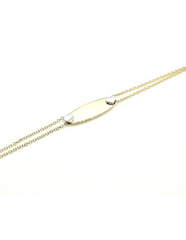 Παιδική ταυτότητα σε χρυσό 9 καρατίων με μάτι και άπειρο