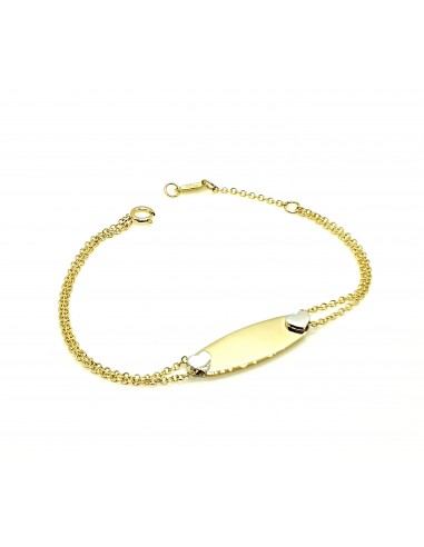 Παιδική ταυτότητα σε χρυσό 9 καρατίων με μάτι και άπειρο