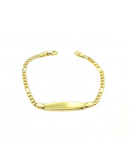 Παιδική ταυτότητα σε χρυσό 9 καρατίων με μάτι και άπειρο