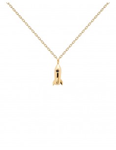 Κολιέ σε ασήμι 925 -PdPaola  ταξίδι SATURN GOLD 2