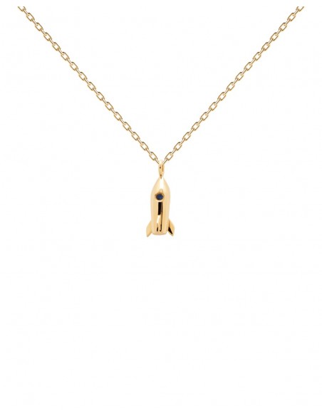 Κολιέ σε ασήμι 925 -PdPaola  ταξίδι SATURN GOLD