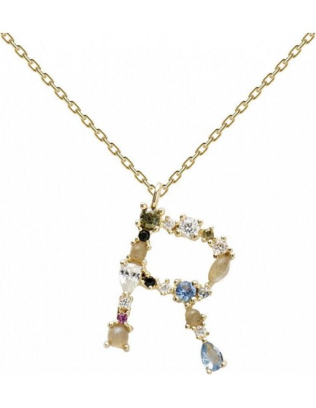 Κολιέ ασημένιο μονόγραμμα Ο - I am collection