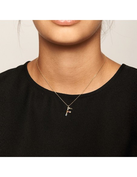 Κολιέ ασημένιο μονόγραμμα H - I am collection