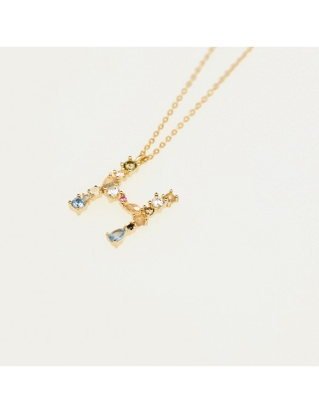 Κολιέ ασημένιο μονόγραμμα H - I am collection