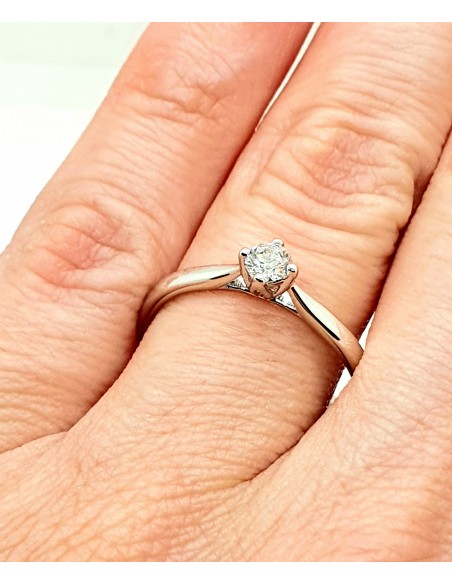 Δαχτυλίδι Μονόπετρο Μπριγιάντ Κ18