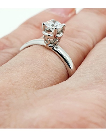 Δαχτυλίδι Μονόπετρο Μπριγιάντ Κ18