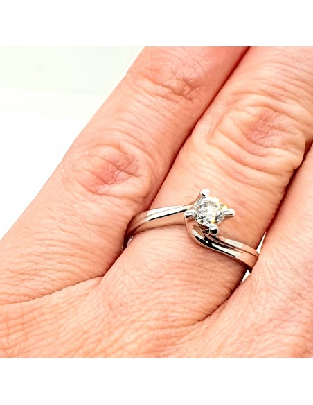 Δαχτυλίδι Μονόπετρο Μπριγιάντ Κ18