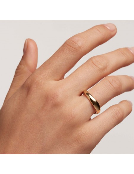 Δαχτυλίδι σε ασήμι 925 λουστρέ PdPaola Pirouette Gold