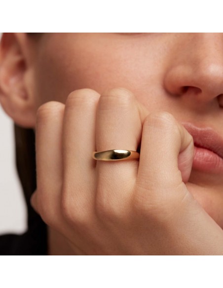 Δαχτυλίδι σε ασήμι 925 λουστρέ PdPaola Pirouette Gold