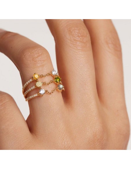 Δαχτυλίδι Pdpaola Juno Gold - σε ασήμι 925