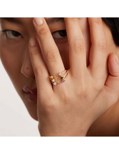 Δαχτυλίδι Pdpaola Juno Gold - σε ασήμι 925