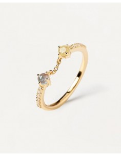 Δαχτυλίδι pdpaola villa gold σε ασήμι 925 2