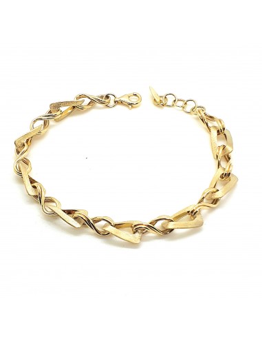 Βραχιόλι σε χρυσό 14 καρατίων με κρίκους λουστρέ